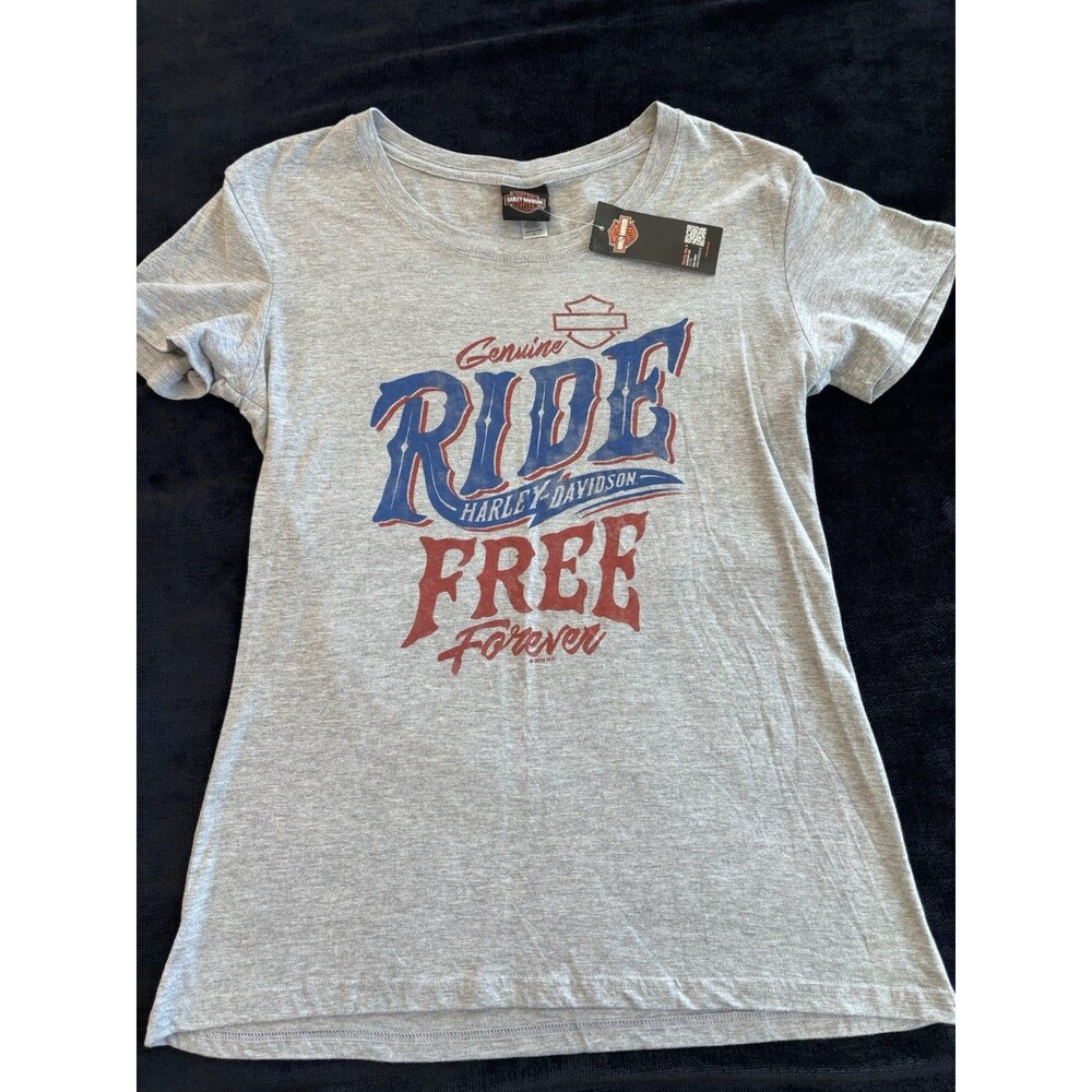 Harley Davidson Motorcycles Ride Free Forever T-Shirt Indiana Terre Haute Large